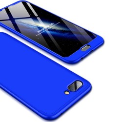 GKK 360 μοιρών Σκληρή Θήκη Ματ με Βελούδινη Υφή Πρόσοψης και Πλάτης για Huawei Honor 10 - Μπλε
