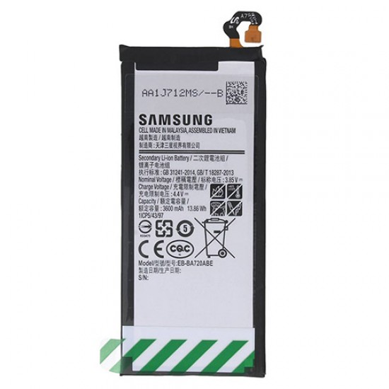 Γνήσια Μπαταρία EB-BA720ABE 3600mAh,Li-ion για Samsung Galaxy J7 (2017) SM-J730F  Samsung Ανταλλακτικά