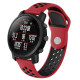 Two-tone Silicone Hollow Watch Bracelet for Fossil Q MARSHAL Gen2 / Huami Amazfit Watch 2/1 - Red / Black Gadgets - Toys - Hobby