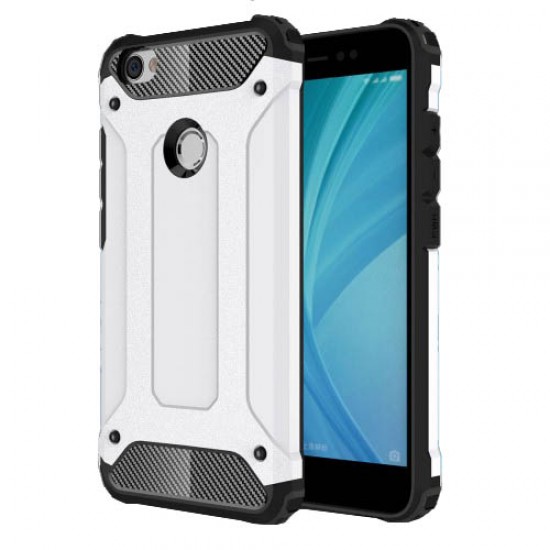 Armor Guard Plastic + TPU Hybrid Cover for Xiaomi Redmi Note 55A Prime / Y1 (India) - White XIAOMI Cases Mobile