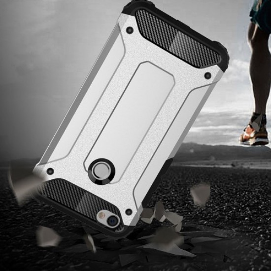 Armor Guard Plastic + TPU Hybrid Mobile Case for Xiaomi Redmi Note 5A Prime / Y1 (India) - Silver XIAOMI Cases Mobile