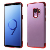 Electroplated Soft TPU Back Case for Samsung Galaxy S9 G960 - Red