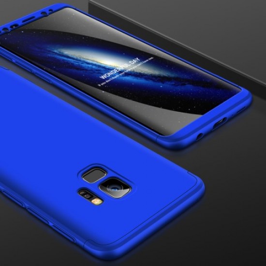 GKK Detachable Matte PC All-wrapped Hard Cover Shell for Samsung Galaxy S9 - Blue Samsung Cases Mobile