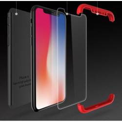 GKK Detachable All-wrapped Matte PC Cover + Tempered Glass Protector Film for iPhone X - Black GKK Detachable All-wrapped Matte PC Cover + Tempered Glass Protector Film for iPhone X - Black