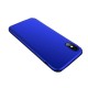 GKK Detachable All-wrapped Matte PC Protective Case + Tempered Glass Protector Film for iPhone X - Blue Apple Cases Mobile