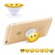 Emoji Pattern Finger Grip Stretchable Desktop Mount for iPhone Samsung Sony Etc - Smiling Face with Eyes Open Holders & Docks