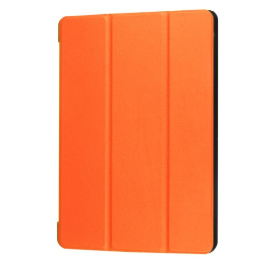 Tri-fold Stand PU Leather Flip Tablet Cover for Huawei MediaPad T3 10 - Orange Huawei Cases Mobile