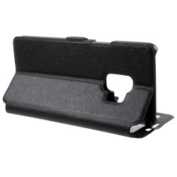 Δερμάτινη Θήκη Βιβλίο Smart Cover (Όψη Μεταξιού) για Samsung Galaxy S9 - Μαύρο Δερμάτινη Θήκη Βιβλίο Smart Cover (Όψη Μεταξιού) για Samsung Galaxy S9 - Μαύρο