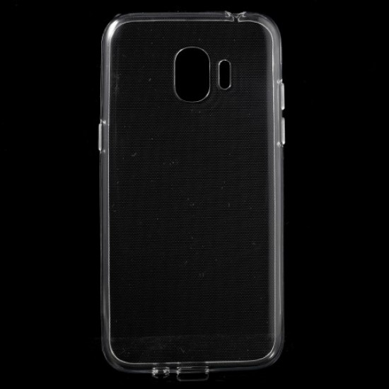 For Samsung Galaxy J2 Pro 2018 Clear TPU Cell Phone Case with Non-slip Inner - Transparent Samsung Cases Mobile