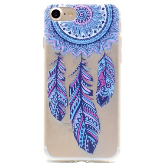 Soft TPU Case Shell for iPhone 8 / 7 - Blue Dream Catcher Apple Cases Mobile