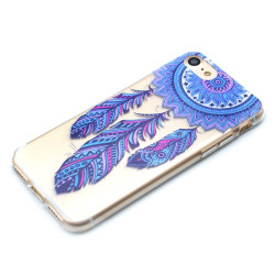 Soft TPU Case Shell for iPhone 8 / 7 - Blue Dream Catcher Soft TPU Case Shell for iPhone 8 / 7 - Blue Dream Catcher