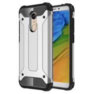 Armor Guard Plastic + TPU Hybrid Back Casing for Xiaomi Redmi 5 - Silver
