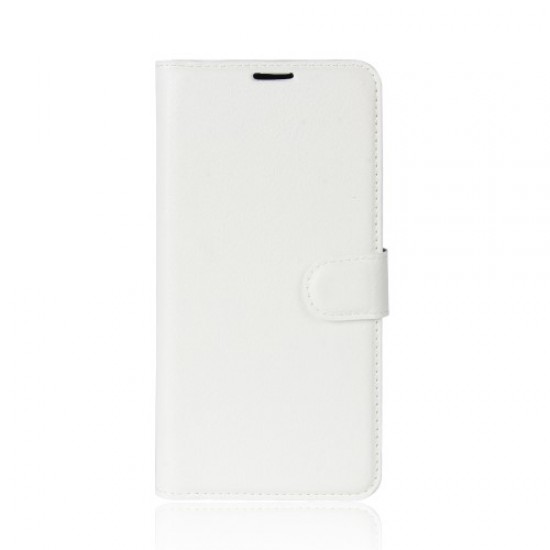 Litchi Skin Leather Wallet Cover for Xiaomi Redmi 5 - White XIAOMI Cases Mobile