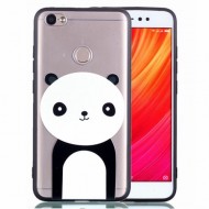 Rubberized Embossed PC TPU Phone Case for Xiaomi Redmi Note 5A Prime / Redmi Y1 (India) - Panda