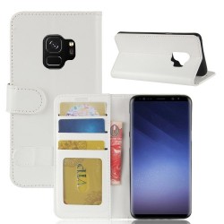 Δερμάτινη Θήκη Πορτοφόλι με Βάση Στήριξης για Samsung Galaxy S9 G960 - Λευκό Δερμάτινη Θήκη Πορτοφόλι με Βάση Στήριξης για Samsung Galaxy S9 G960 - Λευκό