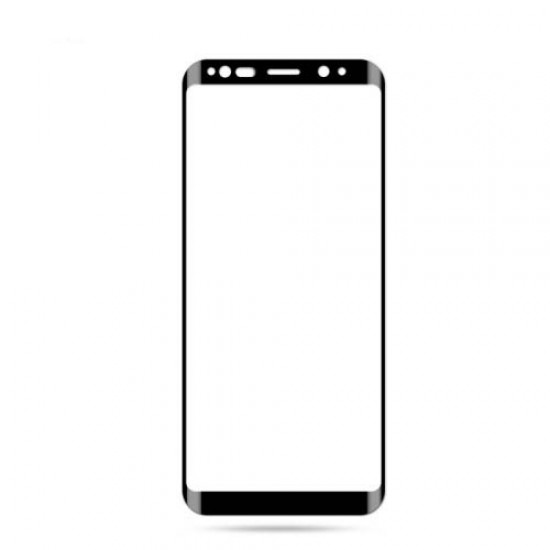 MOCOLO Curved Full Size Tempered Glass Screen Protector Guard Film for Samsung Galaxy S9 G960 - Black Samsung Screen Protectors