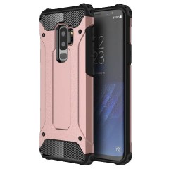 Tough Armor Υβριδική Θήκη Σιλικόνης TPU σε Συνδυαμό με Πλαστικό για Samsung Galaxy S9 Plus - Ροζέ Χρυσαφί Tough Armor Υβριδική Θήκη Σιλικόνης TPU σε Συνδυαμό με Πλαστικό για Samsung Galaxy S9 Plus - Ροζέ Χρυσαφί