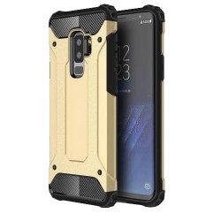 Tough Armor Υβριδική Θήκη Σιλικόνης TPU σε Συνδυαμό με Πλαστικό για Samsung Galaxy S9 Plus - Χρυσαφί Tough Armor Υβριδική Θήκη Σιλικόνης TPU σε Συνδυαμό με Πλαστικό για Samsung Galaxy S9 Plus - Χρυσαφί