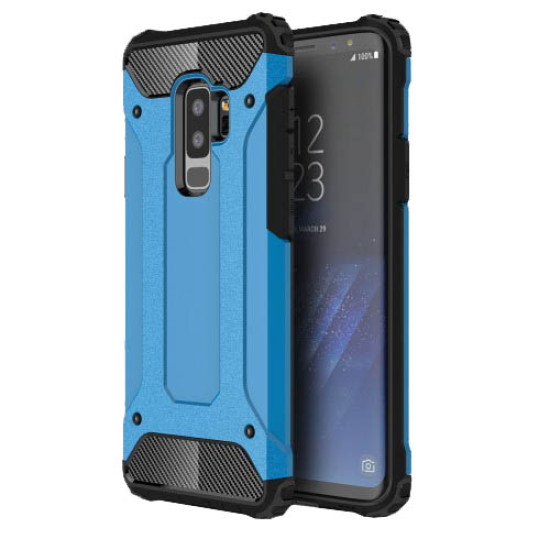 Tough Armor Υβριδική Θήκη Σιλικόνης TPU σε Συνδυαμό με Πλαστικό για Samsung Galaxy S9 Plus - Μπλε Samsung Θήκες Κινητών