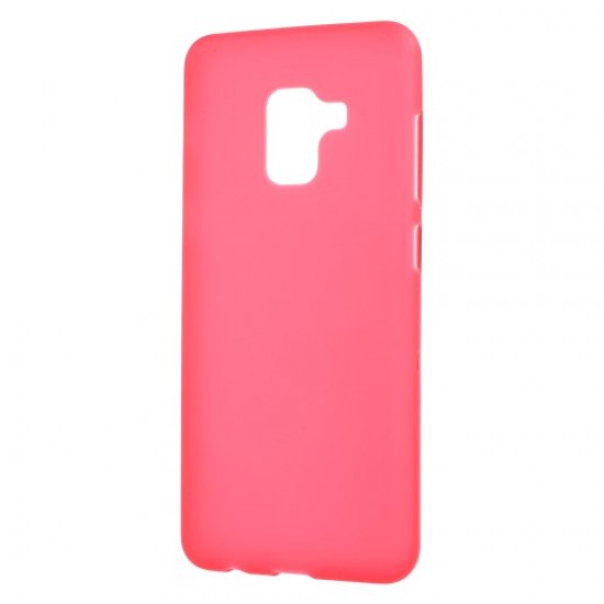 Θήκη Σιλικόνης TPU Ματ για Samsung Galaxy A8 Plus (2018) - Κόκκινο Samsung Θήκες Κινητών