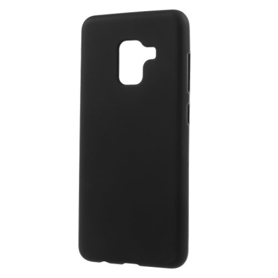 Double-sided Matte TPU Mobile Phone Case for Samsung Galaxy A8 Plus (2018) - Black Samsung Cases Mobile