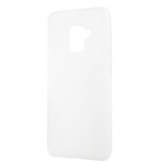 For Samsung Galaxy A8 (2018) Double-sided Matte Flexible TPU Back Casing - White