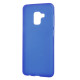 Θήκη Σιλικόνης TPU Ματ για Samsung Galaxy A8 (2018) - Μπλε Samsung Θήκες Κινητών