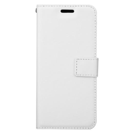 BTRCASE Δερμάτινη Θήκη Πορτοφόλι με Βάση Στήριξης για Samsung Galaxy A8 (2018) - Λευκό Samsung Θήκες Κινητών