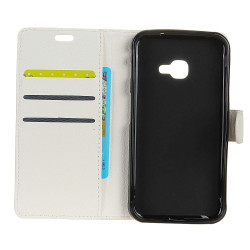 Litchi Skin Leather Wallet Cover for Samsung Galaxy Xcover 4 - White Litchi Skin Leather Wallet Cover for Samsung Galaxy Xcover 4 - White
