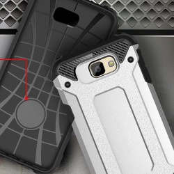 Armor Guard Hybrid Plastic + TPU Back Case for Samsung Galaxy J7 Prime / On7 2016 - Grey Armor Guard Hybrid Plastic + TPU Back Case for Samsung Galaxy J7 Prime / On7 2016 - Grey