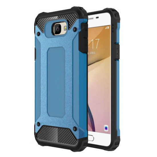 Armor Guard Hybrid Plastic + TPU Mobile Phone Cover for Samsung Galaxy J7 Prime / On7 2016 - Baby Blue Samsung Cases Mobile