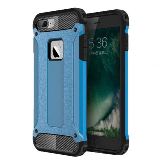 Armor Guard Plastic + TPU Hybrid Case for iPhone 8 Plus / 7 Plus 5.5 inch - Baby Blue Apple Cases Mobile