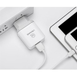 USAMS US-CC024 Single Port QC 3.0 Quick Wall Travel Charger - EU Plug / White USAMS US-CC024 Single Port QC 3.0 Quick Wall Travel Charger - EU Plug / White