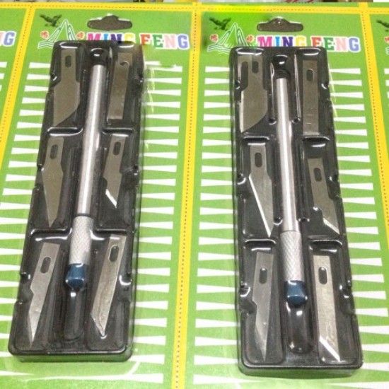 YOUKILONG Metal Carving Knife Tool Kit with 6 Blades Repair Tools