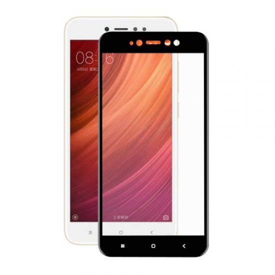 3D Curved Carbon Fiber Edges Full Size Tempered Glass Screen Protector for Xiaomi Redmi Note 5A / Note 5A Prime - Black XIAOMI Screen Protectors