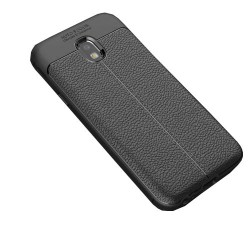 Litchi Skin PU Leather Coated TPU Phone Case for Samsung Galaxy J3 (2017) EU Version / J3 Pro (2017) - Black Litchi Skin PU Leather Coated TPU Phone Case for Samsung Galaxy J3 (2017) EU Version / J3 Pro (2017) - Black