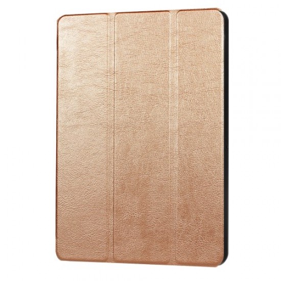 Tri-fold PU Leather Case with Stand for Huawei MediaPad T3 10 - Gold Huawei Cases Mobile