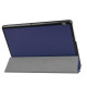 For Huawei MediaPad T3 10 PU Leather Tri-fold Stand Flip Cover Case - Dark Blue Huawei Cases Mobile