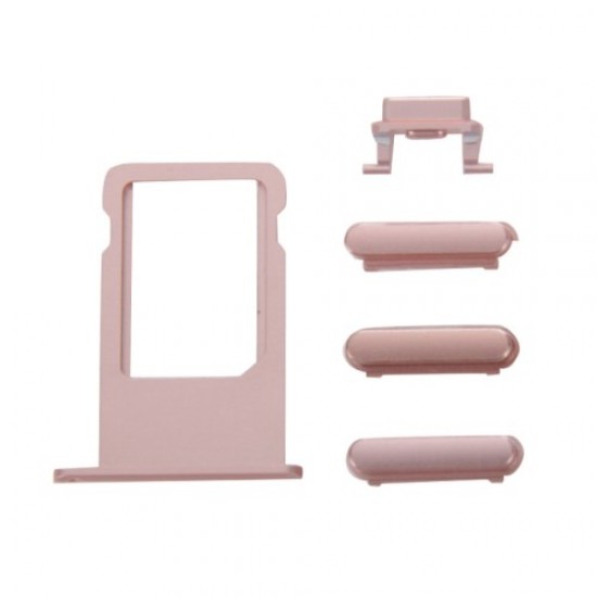 Side Keys with Card Sim Tray for iPhone 7 Plus - Rose Gold Apple Parts