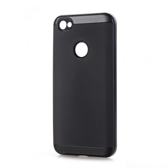 Carbon Fiber Texture Hybrid PC + TPU Cover for Xiaomi Redmi Note 5A Prime / Redmi Y1 - Black XIAOMI Cases Mobile