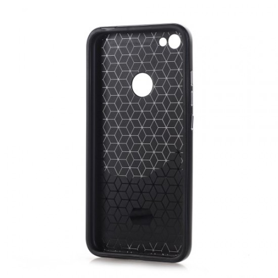 Carbon Fiber Texture Hybrid PC + TPU Cover for Xiaomi Redmi Note 5A Prime / Redmi Y1 - Black XIAOMI Cases Mobile