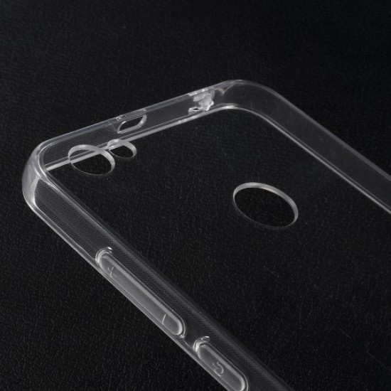 Θήκη Σιλικόνης TPU με Διάφανη Σκληρή Πλάτη για Xiaomi Redmi Note 5A Prime / Redmi Y1 - Διάφανο XIAOMI Θήκες Κινητών