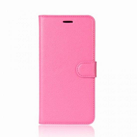 For Huawei P9 lite mini / Y6 Pro (2017) / Enjoy 7 Litchi Texture Leather Wallet Stand Phone Accessory Casing - Rose Huawei Cases Mobile