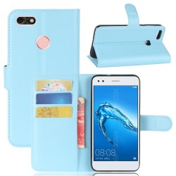 Δερμάτινη Θήκη Πορτοφόλι με Βάση Στήριξης για Huawei P9 lite mini / Y6 Pro (2017) - Γαλάζιο