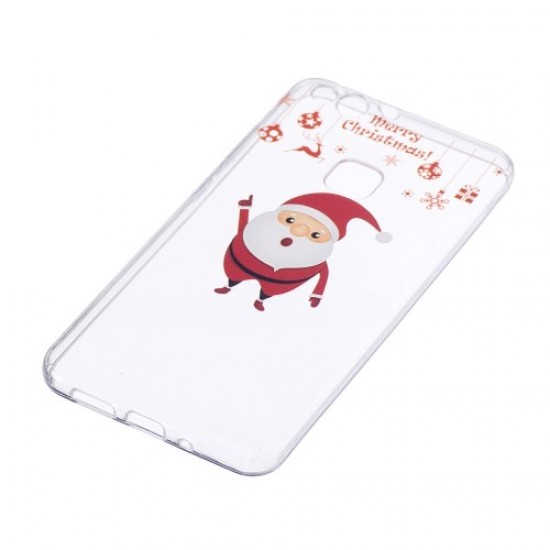 Christmas Pattern Printing Gel TPU Cover for Huawei P10 Lite - Merry Christmas and Santa Huawei Cases Mobile