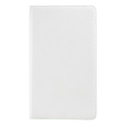 Περιστρεφόμενη Δερμάτινη Θήκη Βιβλίο με Βάση Στήριξης για Samsung Galaxy Tab A 8.0 (2017) T380 T385 - Λευκό