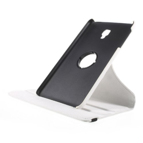 360 Degree Rotary Stand Leather Cover for Samsung Galaxy Tab A 8.0 (2017) T380 T385 - White Samsung Cases Mobile Tablet