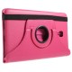 Περιστρεφόμενη Δερμάτινη Θήκη Βιβλίο με Βάση Στήριξης για Samsung Galaxy Tab A 8.0 (2017) T380 T385 - Φούξια Samsung Θήκες Tablet