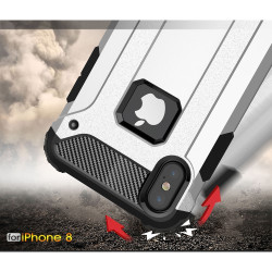 Tough Armor Υβριδική Θήκη Σιλικόνης TPU σε Συνδυαμό με Πλαστικό για iPhone X - Ροζέ Χρυσαφί