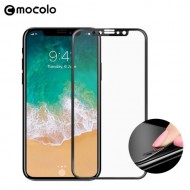 MOCOLO Σκληρυμένο Γυαλί (Tempered Glass) Προστασίας Οθόνης Πλήρης Κάλυψης για iPhone X - Μαύρο